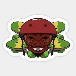 Skater Devil (no caption) Sticker